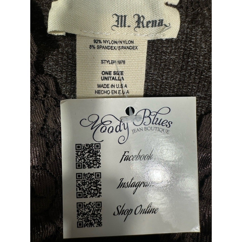 M Rena Cami Womens O/S Tank Top Lace Trim Coquette Bella Swan Y2K Made in USA - Picture 8 of 8
